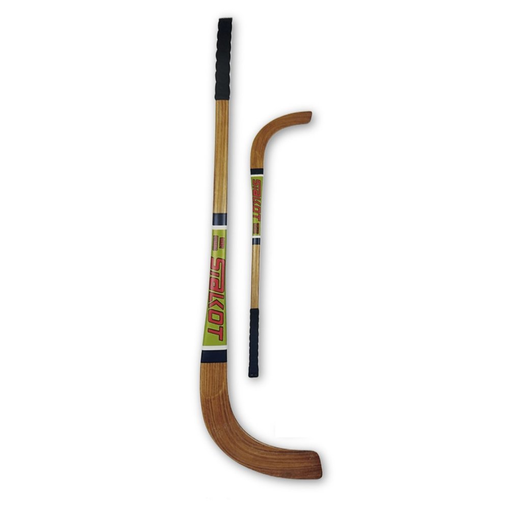 8 Roller wooden hockey sticks - Image 1